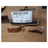 Lot of (75) 2" Copper Pipe Strut Clamps