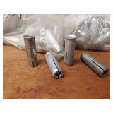 Lot of (90) 1/2" Steel Drop In Anchors