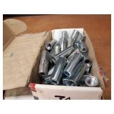 Lot of (175) 1/2" & 5/8" Steel Drop In Anchors