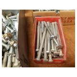 Large Lot of Bolts and Hardware - Bolt sizes include 3/8", 1/2",  5/8" & 3/4"