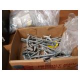 Large Lot of Bolts and Hardware - Bolt sizes include 3/8", 1/2",  5/8" & 3/4"