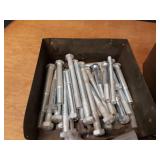 Large Lot of Bolts and Nuts - Long Bolts are 3/4" from 6" to 8" Long, Nuts are Mostly 5/8"