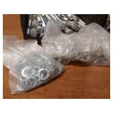 Large Lot of Bolts and Nuts - Long Bolts are 3/4" from 6" to 8" Long, Nuts are Mostly 5/8"