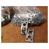 Large Lot of Threaded Rod Eyelets and Wall Plates 3/8" & 1/2"