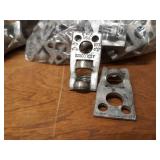 Large Lot of Threaded Rod Eyelets and Wall Plates 3/8" & 1/2"