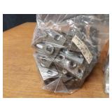 Large Lot of Threaded Rod Eyelets and Wall Plates 3/8" & 1/2"