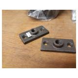 Large Lot of Threaded Rod Eyelets and Wall Plates 3/8" & 1/2"