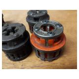 RIDGID Pipe Threader and (5) Dies