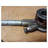 Toledo No 11 Threader w/ (5) RIDGID & Toledo Dies 1-1/4", (2) 1", 3/4" & 3/8"