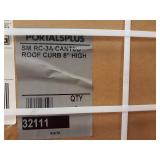 Lot of (3) NEW PortalsPlus Canted 8" Roof Curb - Model SM RC-3A