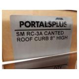 Lot of (3) NEW PortalsPlus Canted 8" Roof Curb - Model SM RC-3A