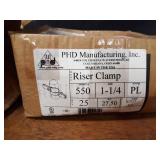 Lot of (50) 1-1/4" IP Riser Pipe Clamps