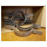 Lot of (6) 6" IP Riser Pipe Clamps
