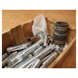 Lot of Chromed Brass Pipe Fittings and Nipples - Mostly 1/2"