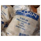 Large Lot of Sloan Repair Kits, Brass Fittings and More