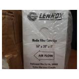 Case of (6) Lennox Air Filters - 16" x 20" x 5" - MERV 8