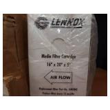 Case of (6) Lennox Air Filters - 16" x 20" x 5" - MERV 8
