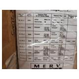 Case of (6) Lennox Air Filters - 16" x 20" x 5" - MERV 8