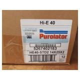 Case of (12) Air Filters - 14" x 25" x 2" - MERV 8