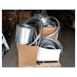 PALLET LOT - Rings and Clamps for Spiral Duct and More - Sizes up to 24" Diameter