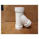 Lot of (40) 1-1/2" Sch40 PVC Wye Pipe Fittings