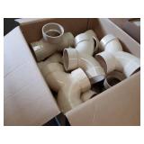 Lot of (13) 4" Double 90° Sch40 DWV PVC Pipe Fittings