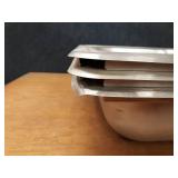 Lot of (3) Stainless Steel Kitchen Sinks -33" x 22" Each