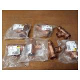 VIEGA ProPress Copper Fittings - (5) 2" x 1-1/2" x 1-1/2" Tees & (2) 2" x 1-1/2" x 2" Tees
