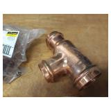VIEGA ProPress Copper Fittings - (5) 2" x 1-1/2" x 1-1/2" Tees & (2) 2" x 1-1/2" x 2" Tees