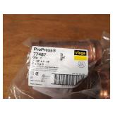 VIEGA ProPress Copper Fittings - (8) 2" x 2" x 1-1/2" Tees & (1) 2" x 2" x 1-1/4" Tee