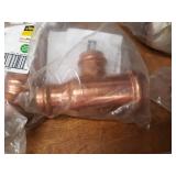 VIEGA ProPress Copper Fittings - (5) 1-1/2" x 1" x 1" Tees & (5) 1-1/2" x 1-1/4" x 1-1/4" Tees