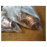 VIEGA ProPress Copper Fittings - (5) 1-1/2" x 1" x 1" Tees & (5) 1-1/2" x 1-1/4" x 1-1/4" Tees