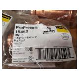 VIEGA ProPress Copper Fittings - (4) 1-1/2" x 1-1/4" x 1" Tees & (1) 2" x 2" x 1/2" Tee