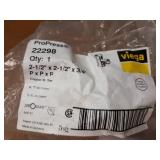 VIEGA ProPress Copper Fittings - (3) 2-1/2" x 2-1/2" x 3/4" Tees & (3) 2-1/2" x 2-1/2" x 2-1/2" Tee