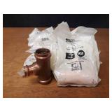 NIBCO PressSystem Copper Fittings - (9) 1-1/2" x 1-1/2" x 1" Reducing Tees