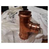 NIBCO PressSystem Copper Fittings - (8) 1-1/2" x 1-1/2" x 1-1/4" Reducing Tees