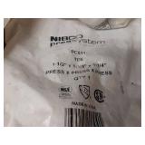 NIBCO PressSystem Copper Fittings - (2) 2" x  2" x 1-1/2", (2) 2" x 2" x 1", (1) 2" x 1-1/2" x 1-1/2", (4) 1-1/2" x 1-1/4" x 1-1/4", (1) 1-1/2" x 1-1/4" x 1" Reducing Tees