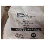 NIBCO PressSystem Copper Fittings - (2) 2" x  2" x 1-1/2", (2) 2" x 2" x 1", (1) 2" x 1-1/2" x 1-1/2", (4) 1-1/2" x 1-1/4" x 1-1/4", (1) 1-1/2" x 1-1/4" x 1" Reducing Tees