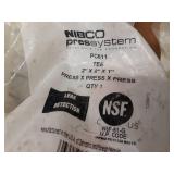 NIBCO PressSystem Copper Fittings - (2) 2" x  2" x 1-1/2", (2) 2" x 2" x 1", (1) 2" x 1-1/2" x 1-1/2", (4) 1-1/2" x 1-1/4" x 1-1/4", (1) 1-1/2" x 1-1/4" x 1" Reducing Tees