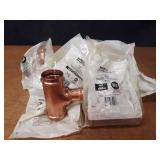 NIBCO PressSystem Copper Fittings - (8) 2" x 2" x 1-1/4" Reducing Tees