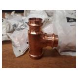 NIBCO PressSystem Copper Fittings - (18) 1-1/4" x 1-1/4" x 1" Reducing Tees