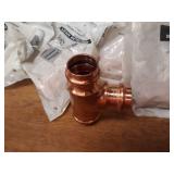 NIBCO PressSystem Copper Fittings - (18) 1-1/4" x 1-1/4" x 1" Reducing Tees