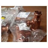 VIEGA ProPress Copper Fittings - (8) 1-1/2" x 1-1/4" x 3/4", (3) 1-1/2" x 1" x 3/4", (1) 1-1/2" x 1-1/2" x 1/2" Reducing Tees
