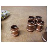 Lot of (20) VIEGA & NIBCO ProPress Copper Couplers - From 1-1/4" to 1/2"