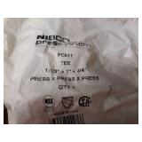 NIBCO PressSystem Copper Fittings - (5) 1-1/2" x 1" x 3/4" Reducing Tees