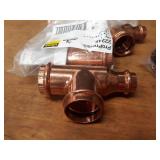 VIEGA ProPress Copper Fittings - (7) 1-1/4" x 3/4" x 3/4", (5) 1-1/4" x 3/4" x 1-1/4" Reducing Tees