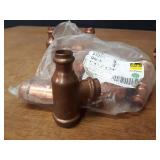 VIEGA ProPress Copper Fittings - (16) 1" x 3/4" x 3/4", (8) 1" x 1/2" x 3/4" Reducing Tees