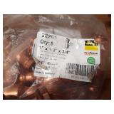 VIEGA ProPress Copper Fittings - (16) 1" x 3/4" x 3/4", (8) 1" x 1/2" x 3/4" Reducing Tees
