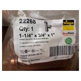 VIEGA ProPress Copper Fittings - (10) 1-1/4" x 3/4" x 1", (7) 1-1/4" x 1" x 1/2", (1) 1-1/4" x 1-1/4" x 1/2", (1) 1-1/4" x 1-1/4" x 3/4"  Reducing Tees