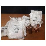 NIBCO PressSystem Copper Fittings - (13) 1-1/4" x 1-1/4" x 3/4", (8) 1-1/4" x 1" x 3/4" Reducing Tees